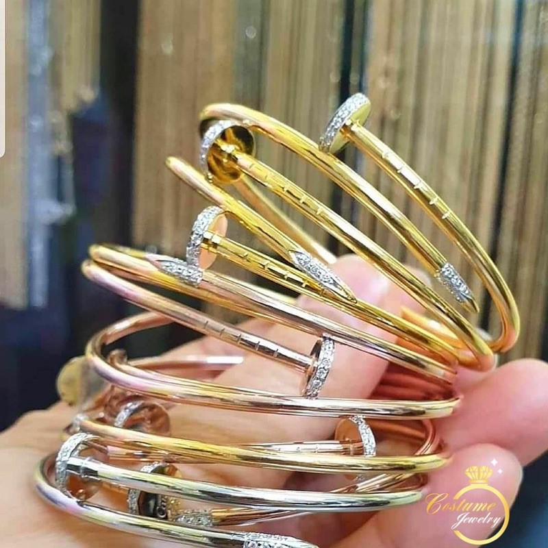 CTR.กำไลคาเทียร์ ทองแท้ เพชรแท้ (ทอง9k)