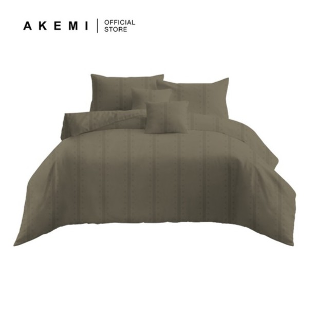 Akemi ชุดผ้าปูที่นอน สีน้ําตาล สําหรับเตียงนอน