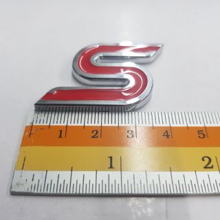 Logo S ของรถ Toyota Altis 4.3 x 3 cm