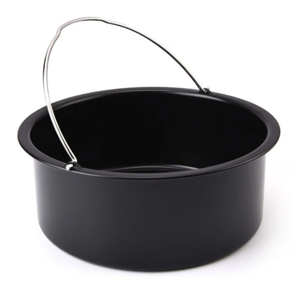 4EVERYTHING หม้อทอด FDA เคลือบเทฟล่อน หม้อกลม ทอด อาหาร Non-Stick Air Fryer Accessories หม้อทอดไร้น้ำมัน thumbnail 3