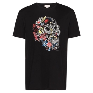 เสื้อยืด ALEXANDER MCQUEEN [NEW] Unisex ของมาใหม่ มาแรง [Limited Edition]