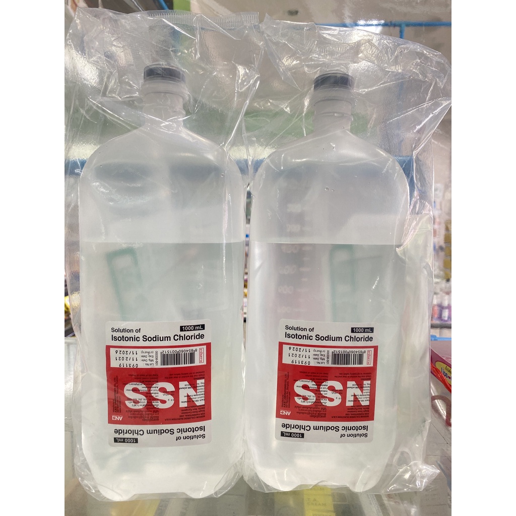 ครบช ด Lsotonic Sodium Chloride Nss 1000ml พร อม Set Iv สำหร บส ตว Shopee Thailand