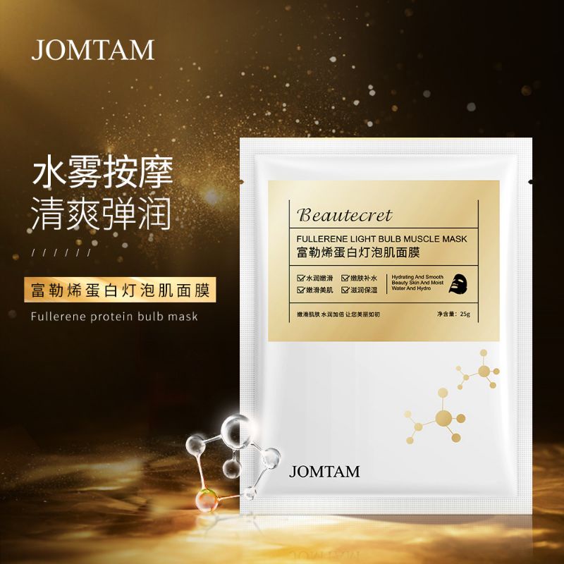 Jomtam Beautecret Fullerene Light Bulb Muscle Protein Mask [1 ชิ้น]