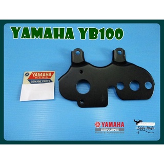 YAMAHA YB100 SPEEDOMETER BRACKET "BLACK STEEL" "GENUINE PARTS" SET PAIR / ขายึดมิเตอร์ ขายึดไมล์ เหล็กชุบดำ ของแท้