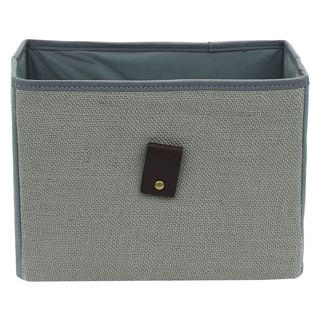 กล่องผ้าเหลี่ยม 27.5x14.5x20 cm เทาCONTAINER