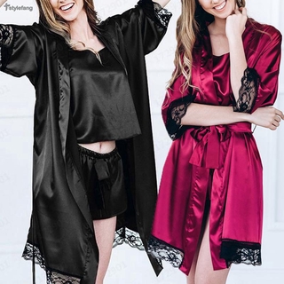 ชุดนอน เสื้อคลุม ทรงหลวม พลัสไซซ์ ทรงหลวม สำหรับผู้หญิง