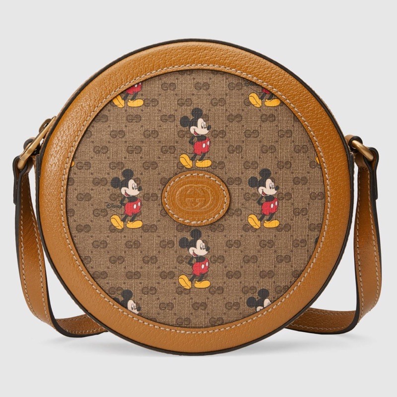 Like new Gucci mickey mouse round bag