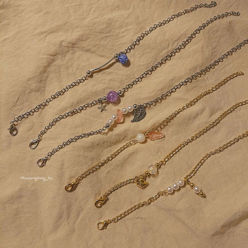 [AZURA] DIY HANDMADE MATERIAL SET เพื่อให้สร้อยข้อมือและกําไลข้อเท้า AZURA ของคุณเอง