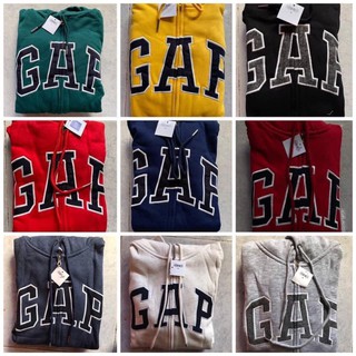 GAP เจ็กเก็ตซิบหน้า 💯%ปักลายโลโก้