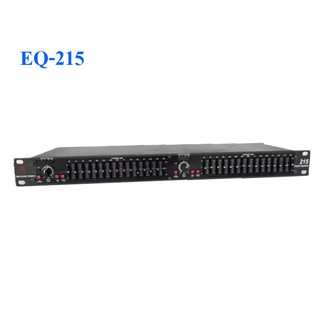 EQ-215 Dual Channel 15-Band Equalizer 1U Rack Mount