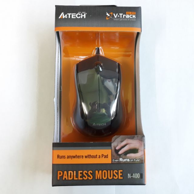MOUSE A4TECH V-TRACK WIRED N-400 USB เม้าส์สาย