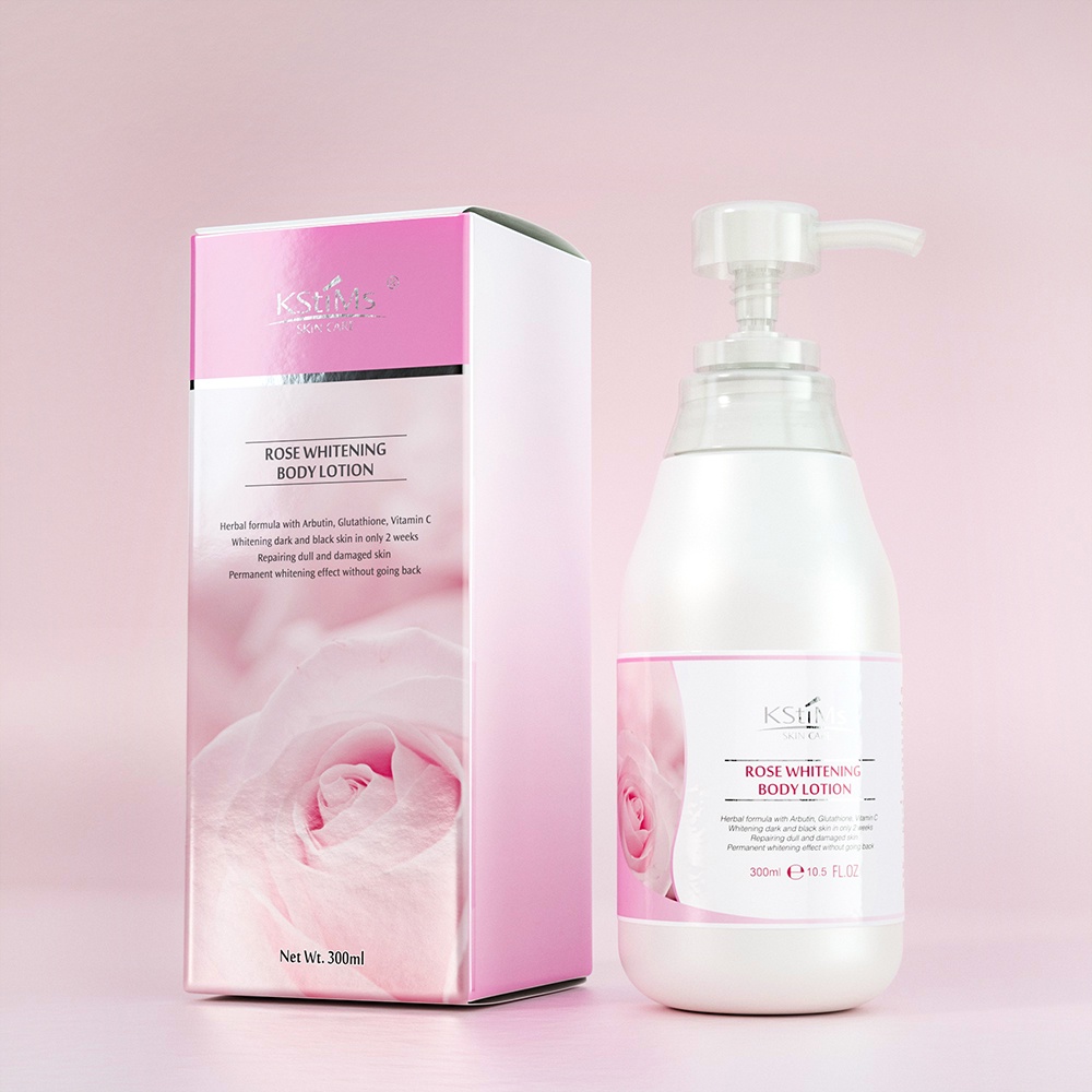 Best Arbutin Body Lotion Milk for Black Skin Rose Scented Brightening