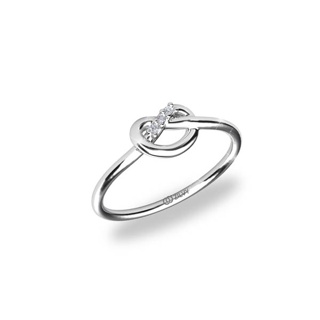 Zilvy - แหวนหญิงเพชรน้ำร้อย 0.03 กะรัต ตัวเรือนทองคำขาว (GR1206)