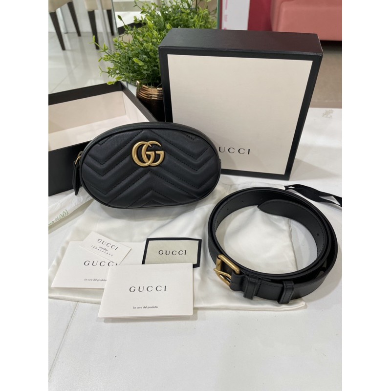 used gucci belt bag 7”