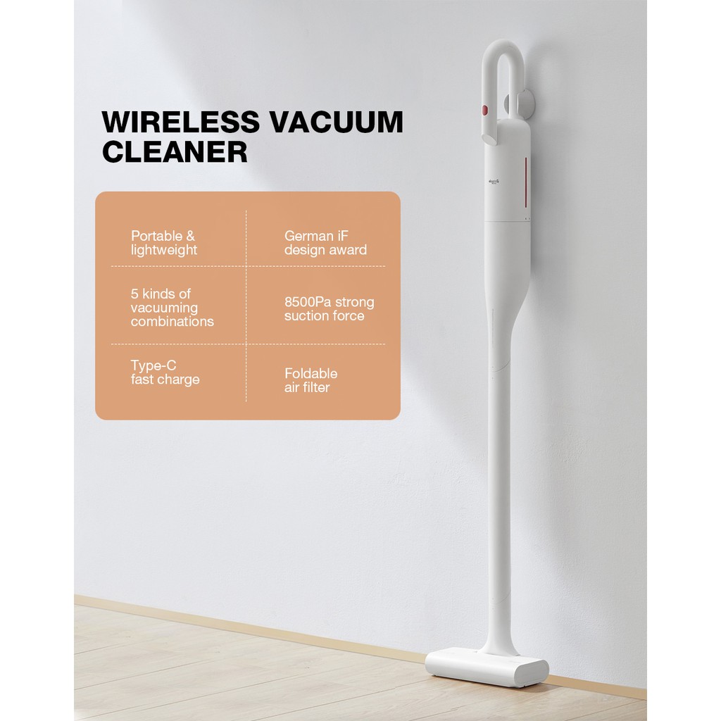 Xiaomi Deerma VC01 Wireless Vacuum Cleaner เครื่องดูดฝุ่นไร้สาย มีแบตใน