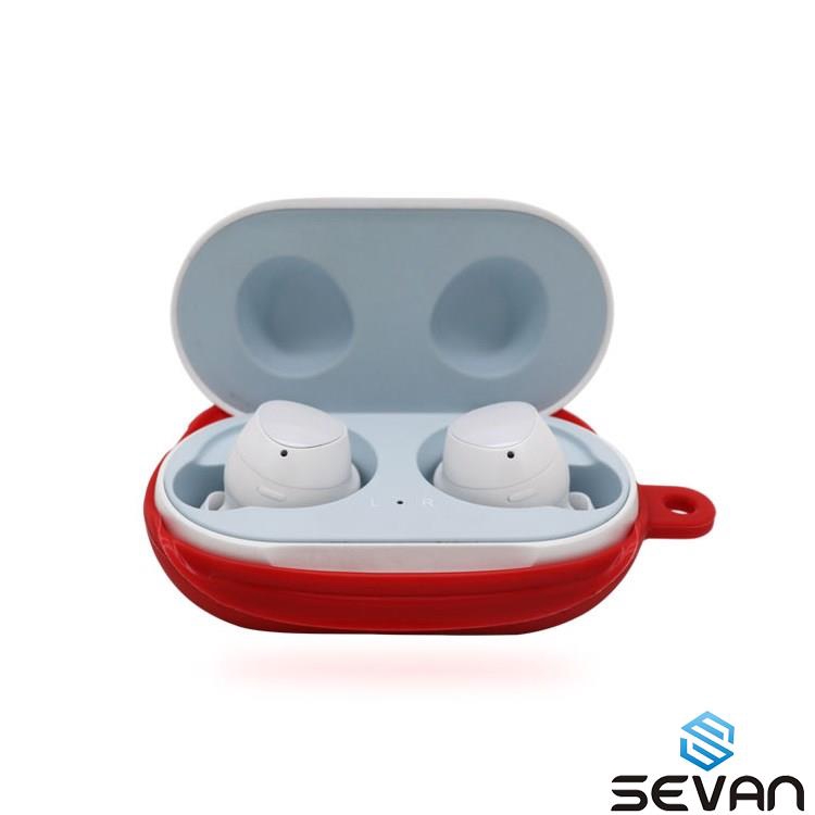 Semi-around Silicone Earphone Case Bag with Anti-lost Hook for Galaxy Buds (2019)