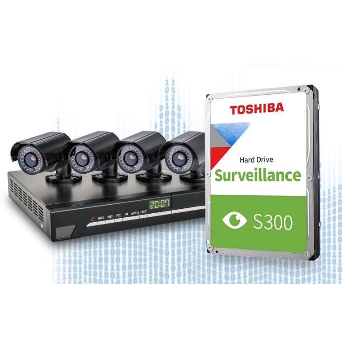 HDD CCTV TOSHIBA S300 Toshiba s300  ขนาด 1TB - 10TB ของแท้1000% มีประกันเหลือยาวๆ