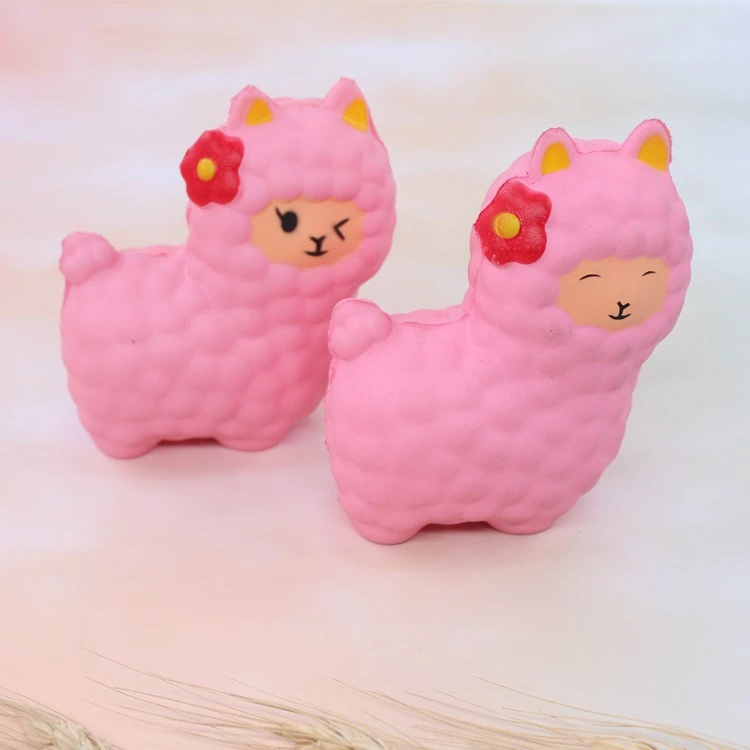 PU ช้าเด้งของเล่นจำลองนุ่มแกะแกะฟื้นตัวช้า starry sky แกะสีชมพูแกะจุด thumbnail 4