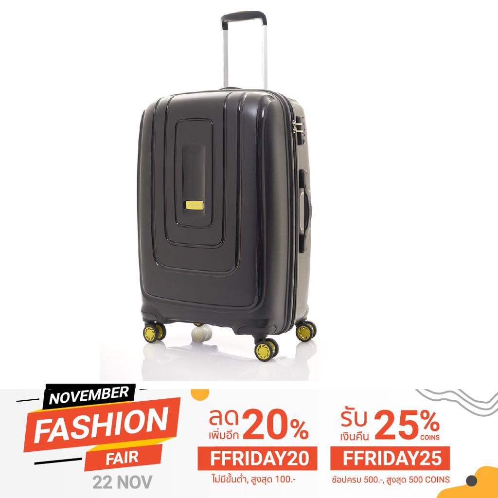 AMERICAN TOURISTER กระเป๋าเดินทางล้อลาก(20นิ้ว) รุ่น LIGHTRAX SPINNER 55/20 TSA สี BLACK