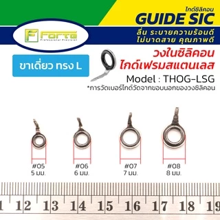 ไกด์คันเบ็ด Forte รุ่น LSG วงในซิลิคอน(SiC) เฟรมสแตนเลส ระบายความร้อนดี ลื่น ไม่บาดสาย ส่งเหยื่อไกลขึ้น THOG-LSG