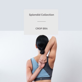 สปอร์ตบรา SSomething Yoga - Crop bra Splendid Collection : Charcoal-Blue