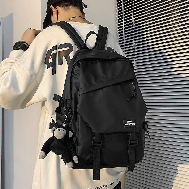 School Bag Men's2021New Fashion Trendy Large Capacity Travel Backpack ...