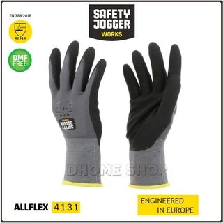 SAFETY JOGGER ถุงมือไนล่อน เคลือบไนไตรโฟม รุ่น ALLFLEX 4131 ทนต่อน้ำมัน ระบายอากาศดี กระชับมือ หยิบจับสิ่งของได้ง่าย