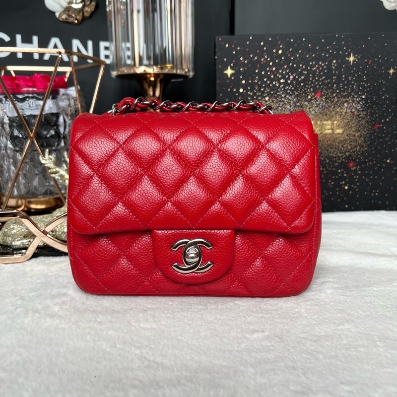 Used in Good Condition Chanel Mini7 Square Caviar