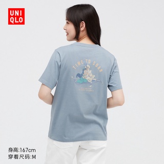 Uniqlo เสื้อยืดแขนสั้น พิมพ์ลายดิสนีย์ ความทรงจํา สําหรับผู้หญิง (UT) 447160 ยูนิโคล่