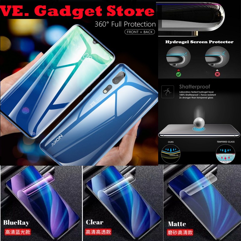 ZTE nubia Z17/Z17 Mini/nubia Z17 Minis/nubia Z17s/Z17 Lite ด้านหน้า + Back Hydrogel Pelindung Skrin