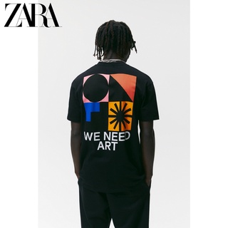 Zara เสื้อยืดแขนสั้น พิมพ์ลาย Marco Oggian สําหรับผู้ชาย 00679404800