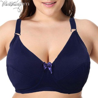 ❤ผู้หญิง💌✙Parifairy Big Boobs F Cup Ultra Thin Polyester Underwired Bralette Full Figure Plus Size Bra 42F 44F 46F 48F