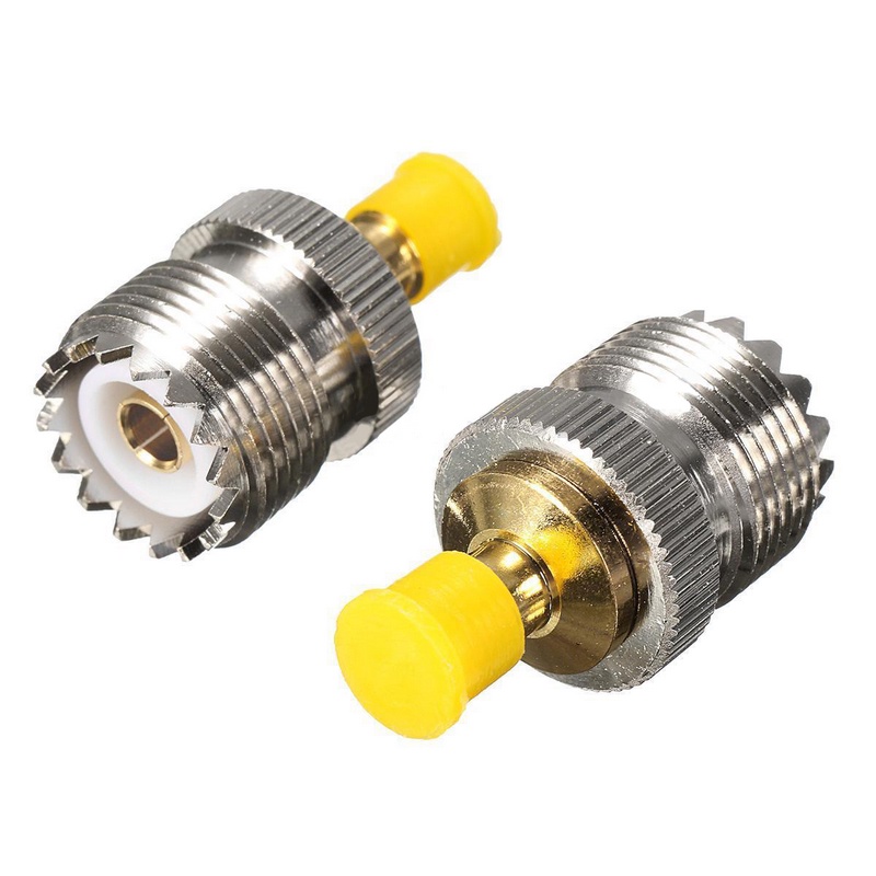 2 ชิ้นอะแดปเตอร์เสาอากาศ S021A SMA-F ถึง UHF-F SO239 สําหรับ Baofeng UV-5R PX-777 PX-888