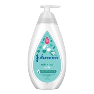 Johnson’s Milk+Rice Bath 500 ml. จอห์นสัน สบู่เหลวอาบน้ำ 500 ml.