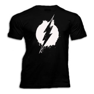 GILDAN เสื้อยืด ผ้าฝ้าย 100% พิมพ์ลายโลโก้ The Flash Lightning Cool ใส่สบาย