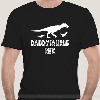 มีจําหน่ายเสื้อยืดผู้ชายอินเทรนด์เสื้อยืด S Daddysaurus เร็กซ์เสื้อยืดตลกพ่อวันของขวัญฮิปฮอปบุร N+}