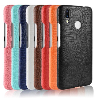 เคสโทรศัพท์มือถือลายหนังจระเข้สำหรับ VIVO Y69 X21 V7 X20 Plus Cover Crocodile Hard Phone Case