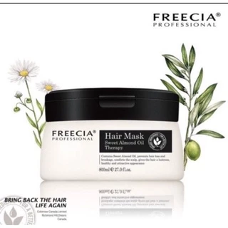 #Freecia professional hair mask Sweet almond oil therapy 800 ml #ฟรีเซีย #แฮร์ #มาร์กสวีท #อัลมอนด์ออย #เทอราพี