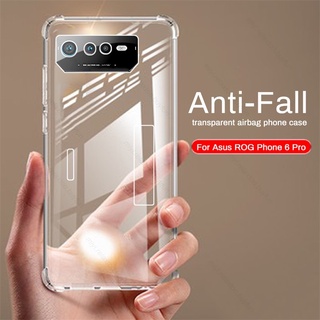 For Asus ROG Phone 6 Pro 5G Case Slim Soft TPU Clear Transparent Back Cover On Rpgphone 6 Phone6 Pro 5G Shockproof Bumper Cover