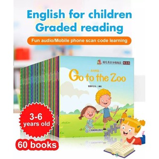 60 Reading Books for Kids เซตหนังสือฝึกอ่านภาษาอังกฤษสำหรับเด็ก 60 เล่ม