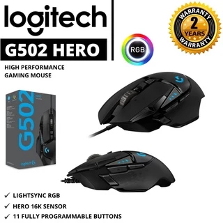 🔥ขายดีส่งไว🔥⚡️เมาส์เกมมิ่ง⚡️ LOGITECH G502 HERO RGB Gaming Mouse 16K Sensor เม้าส์สำหรับนักเล่นเกม