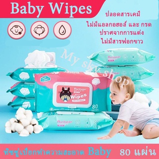 [มีเก็บปลายทาง!!]ทิชชู่เปียกทำความสะอาด Baby Wipes ทิชชู่เปียกเด็ก