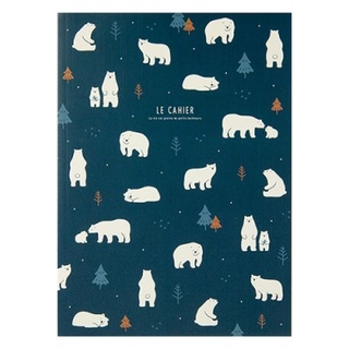 [ARTBOX] From Korea New Semester Note Navy Polar Bear แพ็คละ 10 ชิ้น