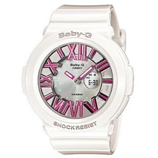 ﻿CASIO Baby-G นาฬิกาข้อมือหญิง รุ่น BGA-160-7B2DR - White/Pink