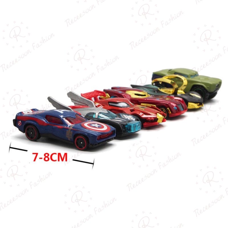 (Starting)Marvel Avengers Racing Set Alloy Vehicle Model Kids Superhero