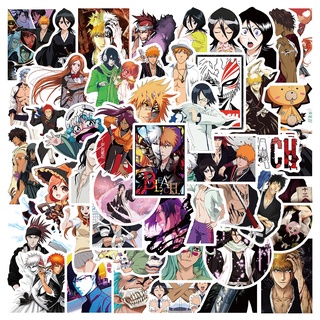 Y&amp;P| ชุดสติ๊กเกอร์กันน้ำลายกราฟฟิตี้ BLEACH อะนิเมะ, 50 แผ่น/ชุด