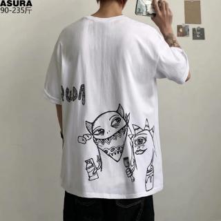 เสื้อยืดอะนิเมะศิลปะญี่ปุ่น เสื้อยืดแฟชั่นลำลองสำหรับบุรุษไซซ์ M-2XL kk41