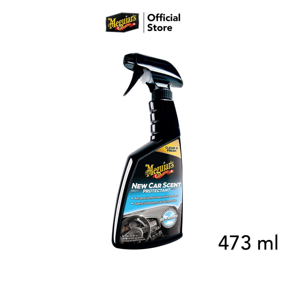 Meguiars G4216 New Car Scent Protectant น้ำยาเคลือบเงายางและพลาสติก