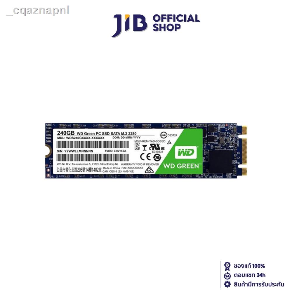 100 % จัดส่ง 24 ชั่วโมง☜△►WD JIB 240 GB SSD (เอสเอสดี) GREEN SATA M.2 2280 ( WDSSD240G2G0B )