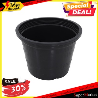 กระถางต้นไม้ SPRING 11 นิ้ว สีดำ กระถางต้นไม้และอุปกรณ์ PLANT POT SPRING 11" BLACK อุปกรณ์ตกแต่งสวน